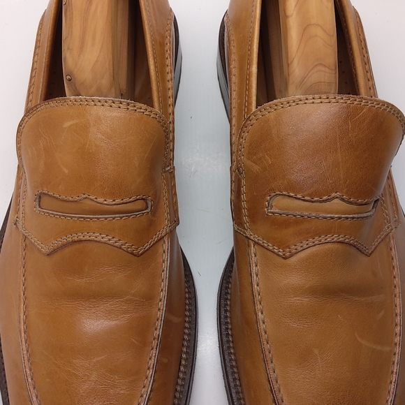 L Panelli Slip on Tan Leather Loafers - Picture 5 of 16